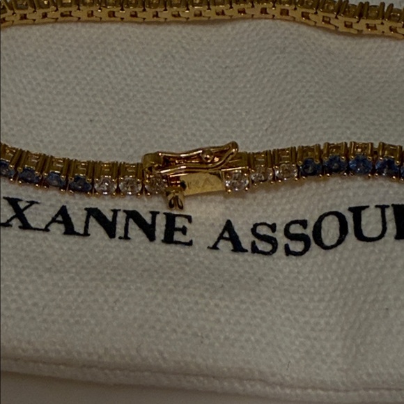 Roxanne Assoulin Rally Crystal Bracelet in Sapphire - Picture 9 of 9
